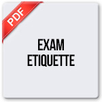Exam Etiquette